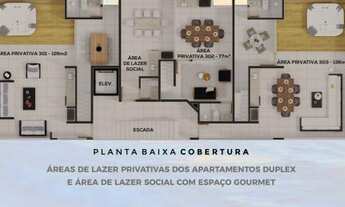 Imagem 4: Duplex no Altiplano com 4 quartos e área de lazer privativa na cobertura