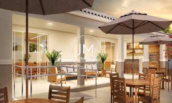 Imagem 7: Apartamento na planta em Hortolândia com dois quartos sendo um suíte e sacada