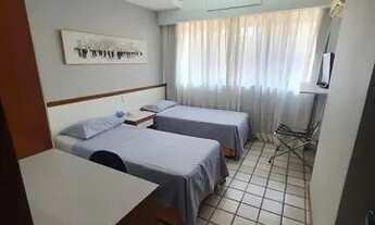 Imagem 2: Passargada -1 Qto-1 WC-45 M²-Prédio Frente Mar-Todo montado-Lazer Completo