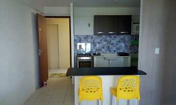 Imagem 5: Apartamento no Sítio São Jorge, quarto e sala mobiliado. Edifício Racine