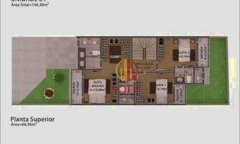 Imagem 4: SUNSET ÁGUA VERDE 2 - Sobrado com 3 dormitórios à venda, 146 m² por R$ 1.024.520 - Água Ve
