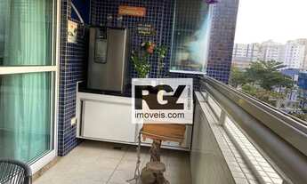 Imagem 1: Apartamento com 3 dormitórios à venda, 110 m² por R$ 1.500.000,00 - Aparecida - Santos/SP