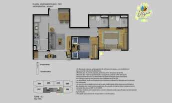 Imagem 2: APARTAMENTO 50m² (OPÇÃO GARDEN COM 71,97m²) 2 QUARTOS SUÍTE VARANDA 1 VAGA INFRA VENDE RIO