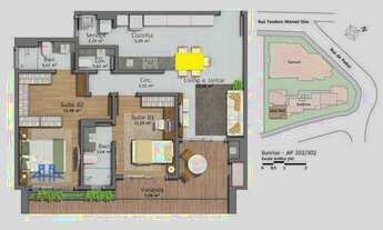 Imagem 3: Apartamento com 2 dormitórios à venda, 88 m² por R$ 709.509,00 - Santo Antônio de Lisboa