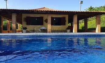 Imagem 1: Chácara c/ piscina, casa c/ 03 dorm., suíte, lago - 3.500 m² - Sorocaba/SP