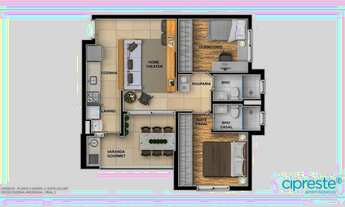 Imagem 3: Apartamento para venda com 64 metros quadrados com 2 quartos