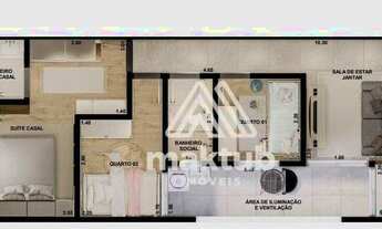 Imagem 7: Cobertura com 3 dormitórios à venda, 103 m² por R$ 1.050.000,00 - Jardim - Santo André/SP