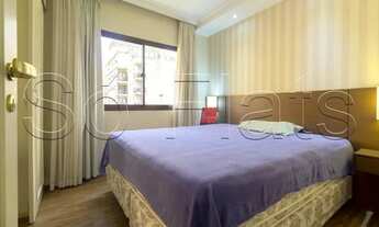 Imagem 5: Disponível para locação na Vila Olímpia flat totalmente mobiliado e muito estiloso