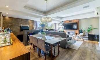 Imagem 4: Apartamento mobiliado com 3 suítes, lareira, Churrasqueira e 2 Vagas