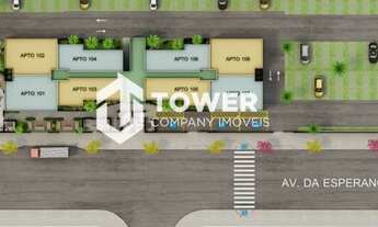 Imagem 3: Apto de 56m² sendo 2 quartos 1 suíte, sacada, elevador e lazer completo. Entrada em 60x