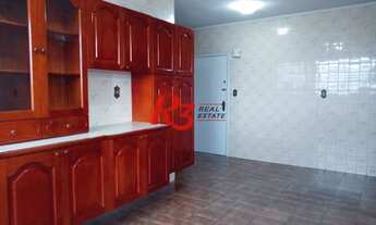 Imagem 5: Apartamento para aluguel e venda com 140 metros quadrados com 3 quartos em Gonzaga - Santo