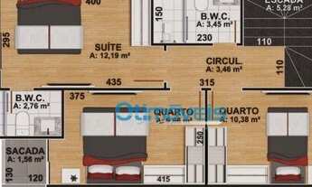 Imagem 5: Sobrado com 3 dormitórios à venda, 115 m² por R$ 598.000,00 - Bairro Alto - Curitiba/PR