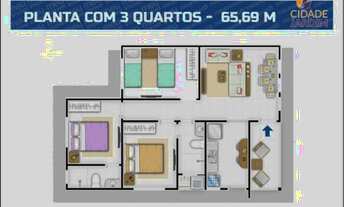 Imagem 2: Casa de condomínio para venda tem 176 metros quadrados com 3 quartos