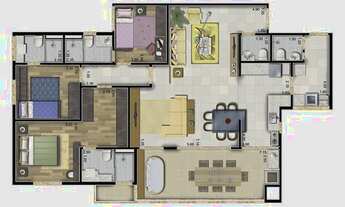 Imagem 7: Lindo apartamento a venda no Parque Monte Líbano, OMINI da Damebe, 133 m², 4 dom, 2 suíte