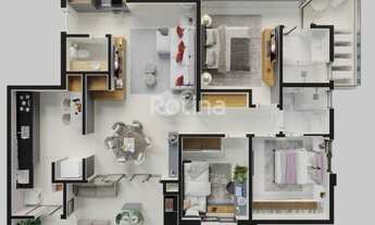 Imagem 5: Apartamento à venda, 3 quartos, 1 suíte, 2 vagas, Santa Mônica - Uberlândia/MG