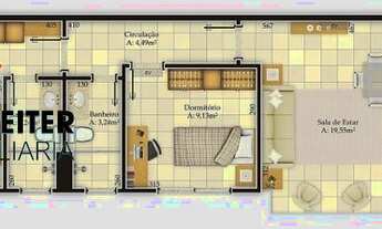 Imagem 4: Apartamento de 2 dormitorios a venda no centro de florianopolis