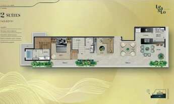 Imagem 5: Apartamento para venda com 149 metros quadrados com 2 quartos em Lourdes - Belo Horizonte
