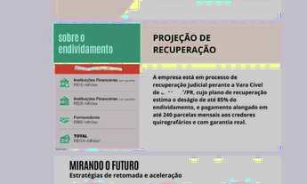 Imagem 4: Frigorífico de Suínos no PR. Vende por: 159 milhões, 104mm. dívida parcelada em 20 anos