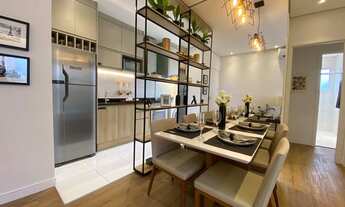 Imagem 2: Apartamento a venda Hortolândia na planta com dois dormitórios sendo uma suíte e varanda g