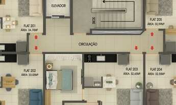 Imagem 4: Flat para venda possui 30 metros quadrados com 1 quarto em Manaíra - João Pessoa - PB