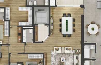 Imagem 2: Apartamento para Venda em Barueri, Green Valley Alphaville, 4 dormitórios, 4 suítes, 5 ban