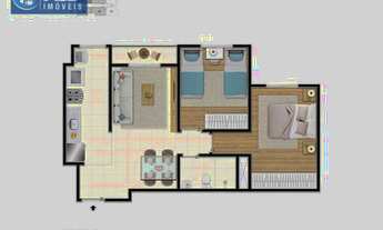 Imagem 2: Apartamento com 2 dormitórios à venda, 47 m² por R$ 253.143,00 - Centro - Arujá/SP