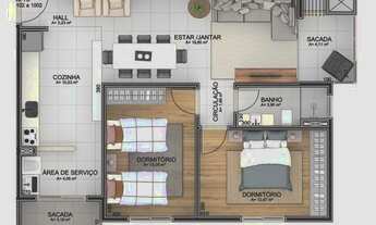 Imagem 5: APTO 02 DORMITÓRIOS, NOVO E MOBILIADO NO CENTRO DA CIDADE
