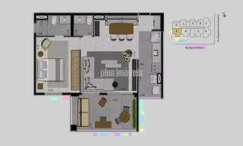 Imagem 3: Apartamento para locação 1 dormitório - Bela Vista