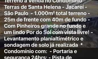 Imagem 5: Terreno à venda, 1000 m² por R$ 275.000 - Jardim Terras de Santa Helena - Jacareí/SP