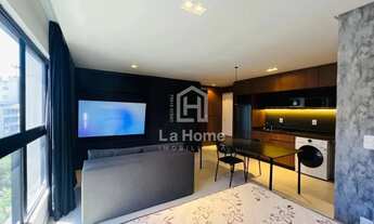 Imagem 7: Apartamento com 01 dormitório, 01 vaga de garagem e finamente mobiliado para locação em Bl