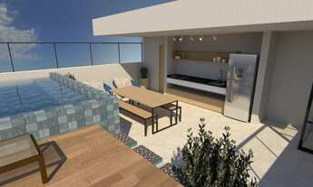 Imagem 2: Cobertura Duplex com 3 quartos na Praia do Poço - Área de lazer Privada