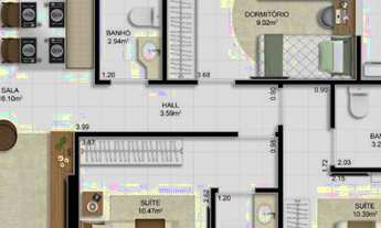 Imagem 7: Excelente apartamento 3 dormitórios, 2 suites, 2 vagas cobertas na Ocian