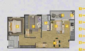 Imagem 2: Gran Portinari Apartamento com 2 dormitórios