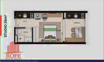 Imagem 5: Studio 26m², 01 dormitório - Vila Mariana, 550 metros do metrô Ana Rosa