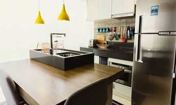 Imagem 7: Apto com 37m², andar alto, linda vista, living, varanda, cozinha americana, 1 quarto 1 ban