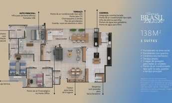 Imagem 3: Apartamento com 2 dormitórios à venda, 98 m² por R$ 607.000,00 - Ribeirão do Lipa - Cuiabá