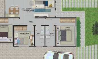 Imagem 3: Casa para Venda em Palhoça, Bela Vista, 2 dormitórios, 1 suíte, 2 banheiros, 2 vagas