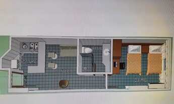 Imagem 7: Passargada -1 Qto-1 WC-45 M²-Prédio Frente Mar-Todo montado-Lazer Completo