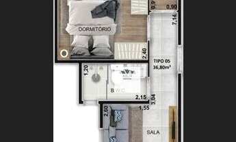 Imagem 6: Apartamento com 2 dormitórios à venda, 36 m² por R$ 239.000,00 - Cidade Patriarca - São Pa