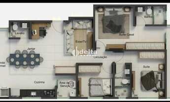 Imagem 7: Apartamento com 3 quartos sendo 2 suítes disponível para venda no bairro Grand Ville em Ub