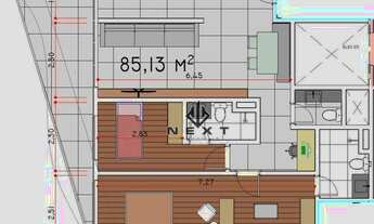 Imagem 3: Apartamento com 2 dormitórios à venda, 85 m² no Condomínio Edificio Oka Mamoré - Alphavill