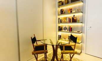 Imagem 5: Apto com 37m², andar alto, linda vista, living, varanda, cozinha americana, 1 quarto 1 ban