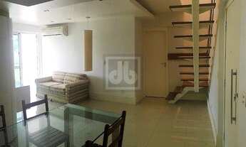 Imagem 6: Humaitá - Vista Lagoa - Reforma arquiteto - Cobertura duplex - Sala 2 ambientes ampla - Va