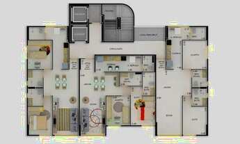 Imagem 2: Apartamento à venda, 2 quartos, 1 suíte, 1 vaga, casa amarela - Recife/PE