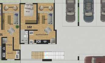 Imagem 2: Apartamento para venda tem 60 metros quadrados com 2 quartos em Bessa - João Pessoa - PB