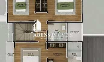 Imagem 6: Sobrado em Condomínio para Venda em Curitiba, Bairro Alto, 3 dormitórios, 1 suíte, 3 banhe