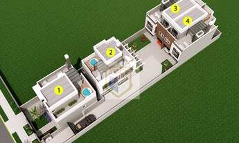 Imagem 2: SOBRADO - ALTO PADRÃO - ÁGUA VERDE - JACUZZI E TERRAÇO - 146m2 - 3 SUÍTES - 2 GR