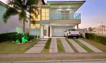 Imagem: Casa com 4 suítes à venda, porteira fechada