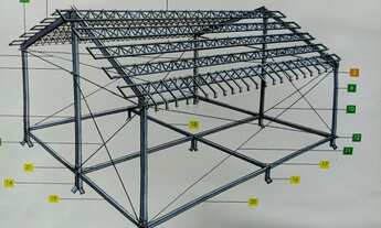 Imagem 2: Casa/Barracão - 02 kit de estrutura metálica por R$ 13.000,00