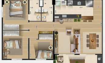 Imagem 4: Cacapava-Patio Laranjeiras 3 Dormitorios +suite +Varandas Gourmet- 91 m²-Pronto Ja